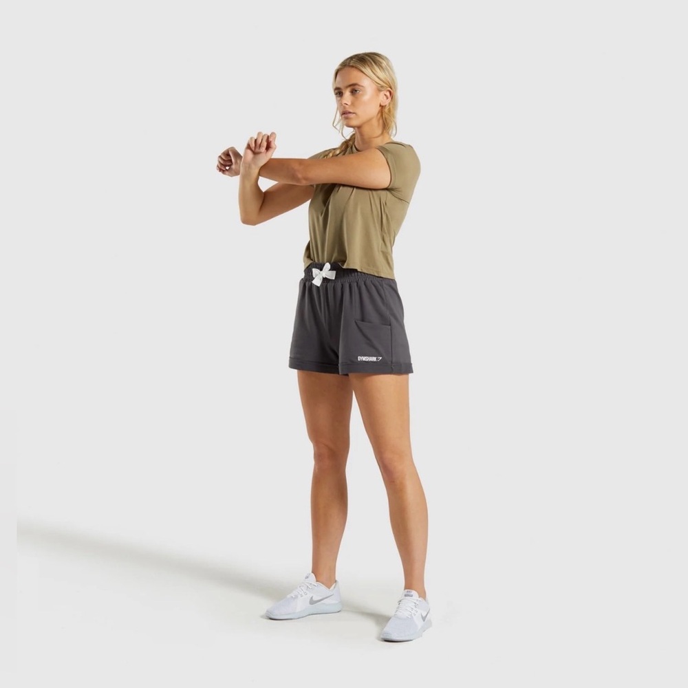 Gymshark Women's Charcoal Athletic Shorts